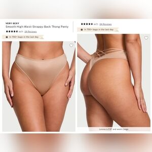 Victoria's Secret Very Sexy Smooth High-Waist Strappy Back Thong Panty SMALL